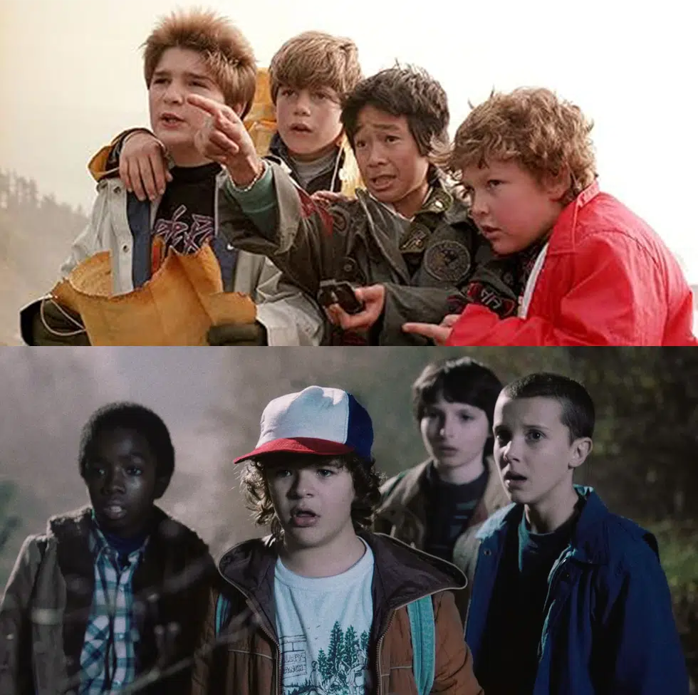 stranger things the goonies stranger things the goonies
